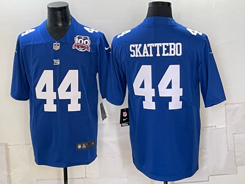 Men New York Giants #44 Skattebo blue Nike 2026 NFL Game Jersey 0931004